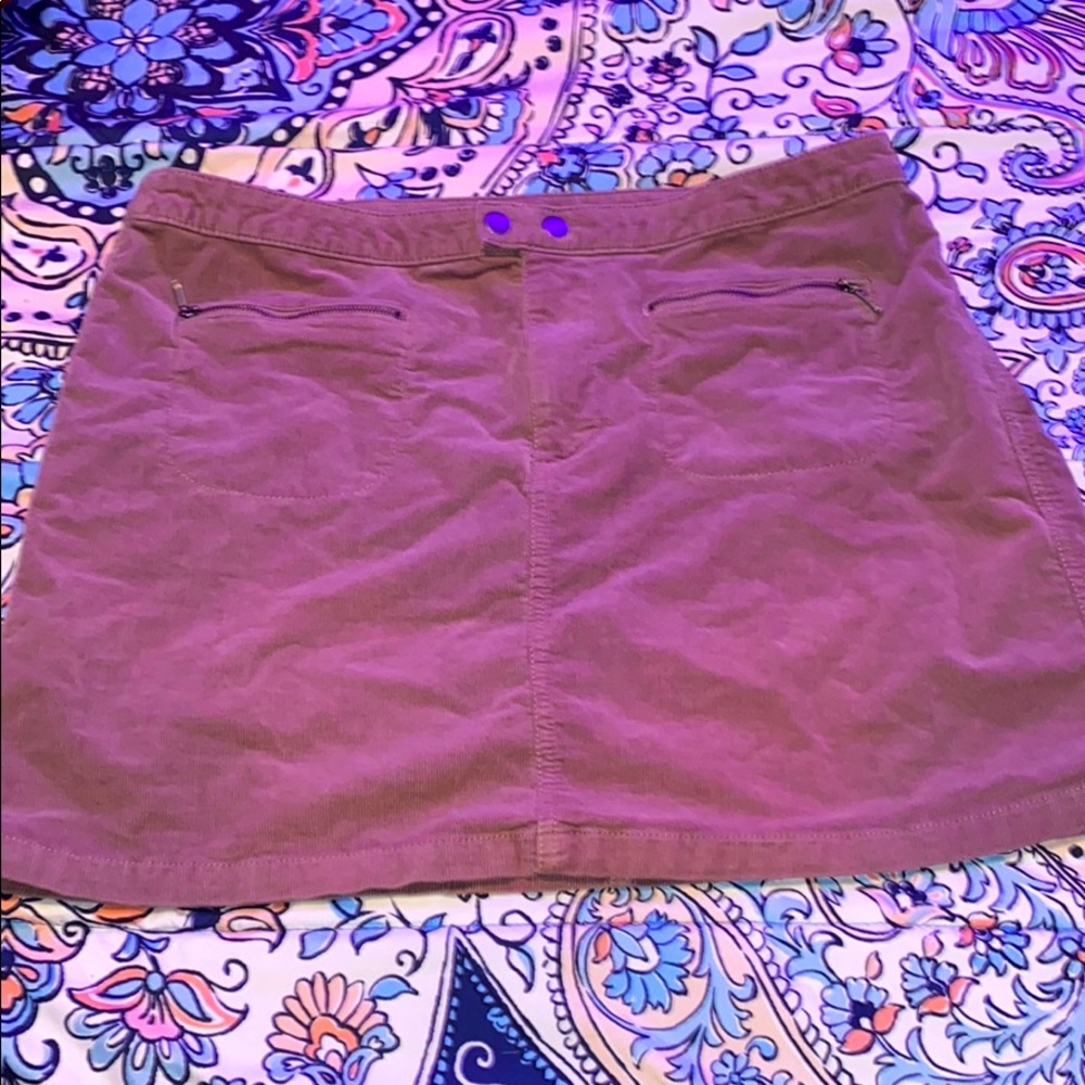 Mauve Corduroy Skirt